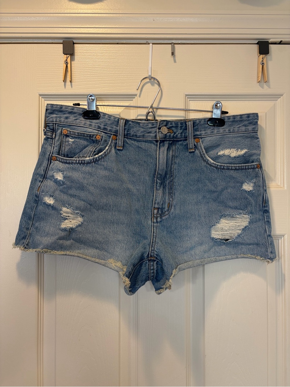 Madewell Women’s 3” Relaxed Denim Jean Shorts 100% Cotton Size 30